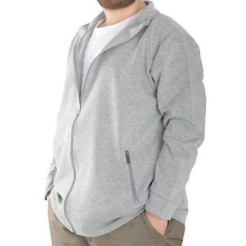 Buyuk Beden Erkek H�rka Fermuarl� Stell Dik Yaka 20571 Grimelanj