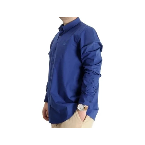 B�y�k Beden Erkek Klasik G�mlek Likral� 20351 �ndigo