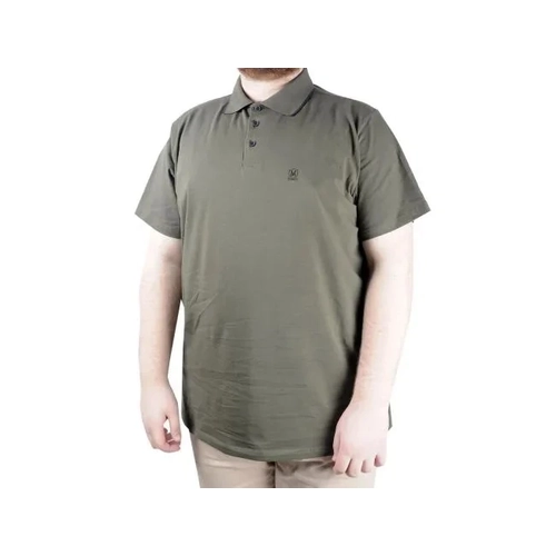 B�y�k Beden T shirt Polo Likral� S�prem Nak�� 21554 Haki