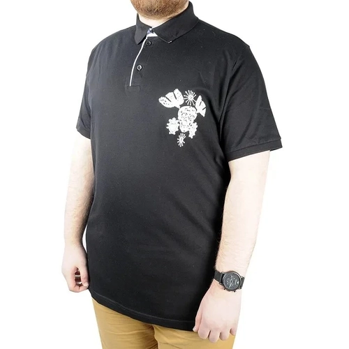 Erkek T shirt Polo Skull 22304 Siyah