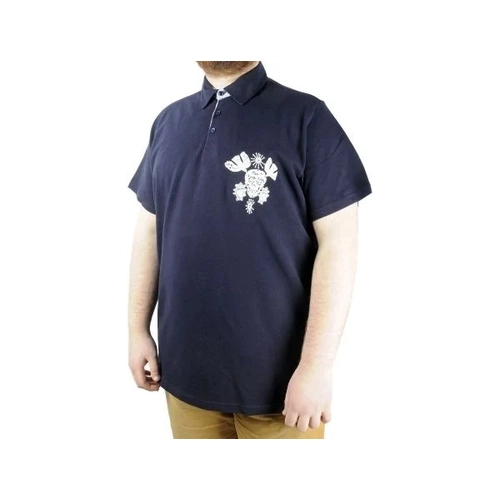 Erkek T shirt Polo Skull 22304 Lacivert