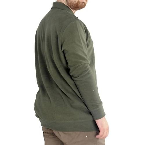 B�y�k Beden Erkek Sweat Polo Selanik Nak��l� 20440 (Haki)