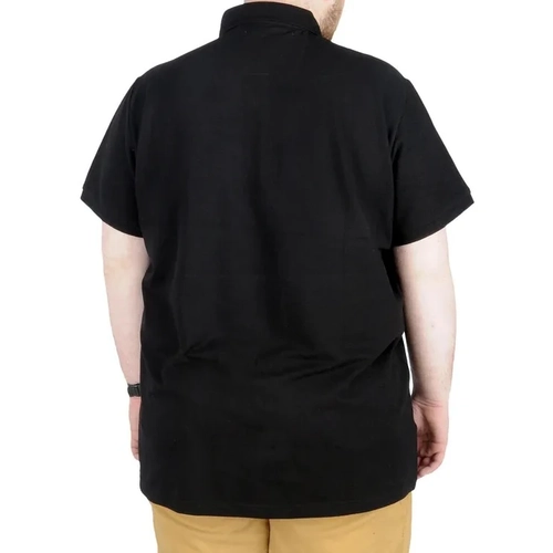 B�y�k Beden T-Shirt Polo Skipper Crew 22341 Siyah