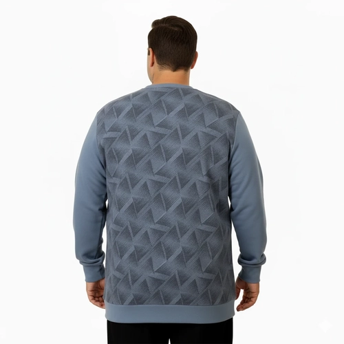 Erkek Bisiklet Sweatshirt Selanik 25819 Mavi