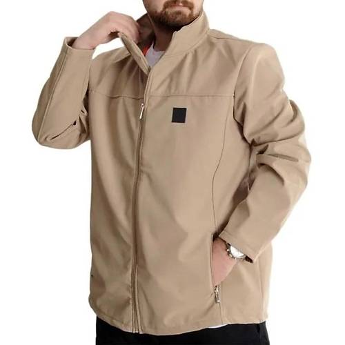 B�y�k Beden Erkek Mont Waterproof Softshell 21232 Bej