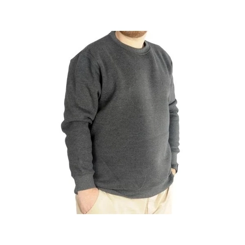 Erkek Sweatshirt Bisiklet Yaka Basic 20131 Antramelanj