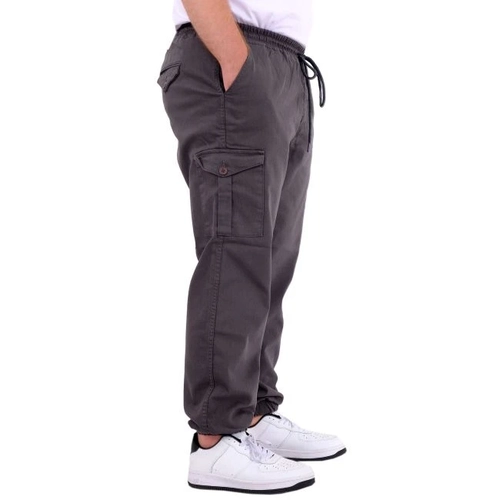 B�y�k Beden Erkek Gabardin Kargo Jogger Doga 21927 Antrasit