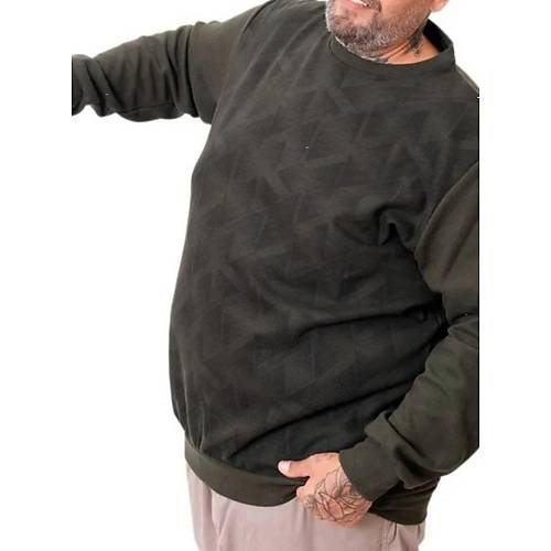 Erkek Bisiklet Sweatshirt Selanik 25819 Haki