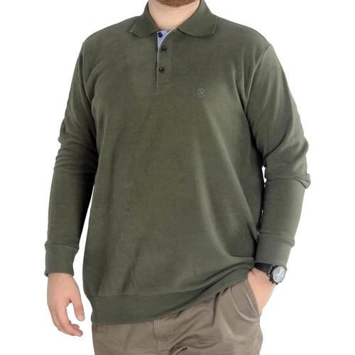 B�y�k Beden Erkek Sweat Polo Selanik Nak��l� 20440 (Haki)