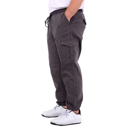 B�y�k Beden Erkek Gabardin Kargo Jogger Doga 21927 Antrasit