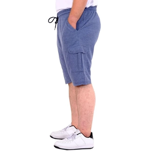 B�y�k Beden Erkek �ort Kargo Cep WAFFLE 23500 Koyu Mavi