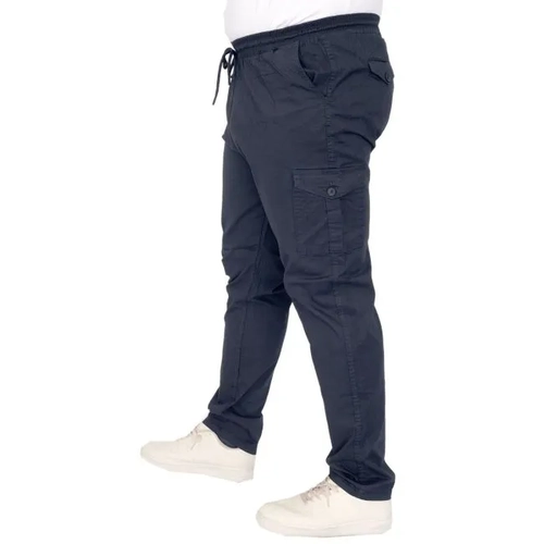 B�y�k Beden Pantolon Keten Kargo Jogger Milano 21912 Lacivert