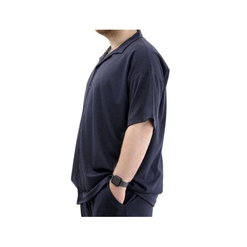 B�y�k Beden Erkek G�mlek Apas Yaka JAKAR U24380 Lacivert