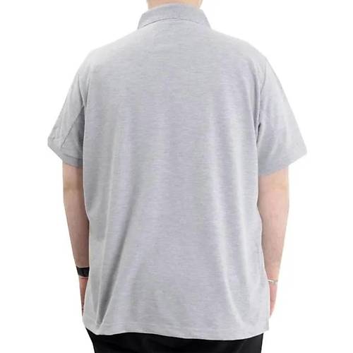 Battal Beden Erkek Tshirt Polo Yaka Nak��l� Klasik Pike 20553 Grimelanj