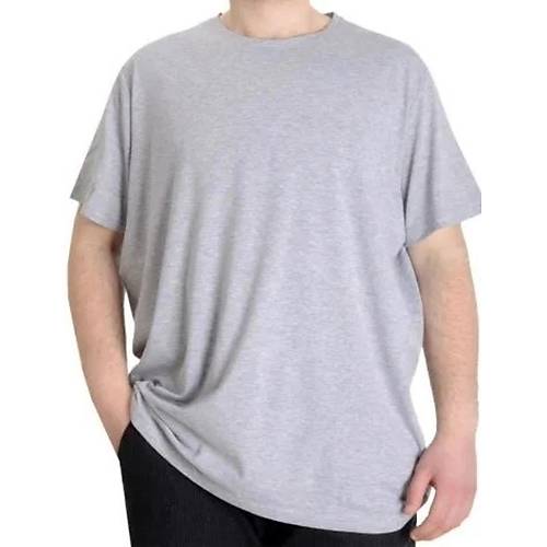 B�y�k Beden Likral� T-shirt Bisiklet Yaka 20149 Grimelanj