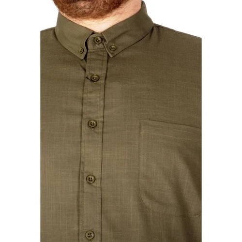 B�y�k Beden Keten Likral� G�mlek Cepli 20389 Haki