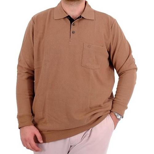 B�y�k Beden Erkek Sweat Polo Selanik Basic 20441 S�tl� Kahve