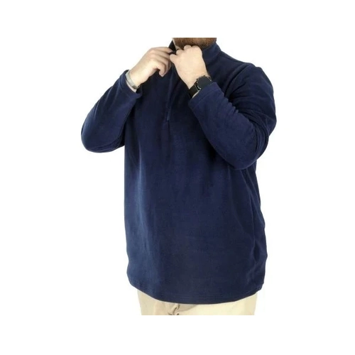 Erkek Sweat Polo Yaka Yar�m Fermuarl� Polar 22548 Lacivert