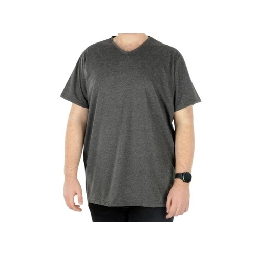 B�y�k Beden Tshirt V Yaka 20032 Antrasit