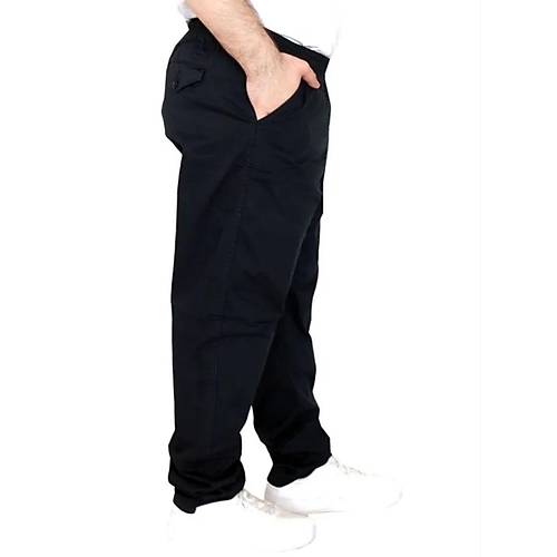 B�y�k Beden Pantolon Keten Jogger Milano 21913 Lacivert