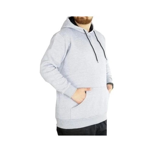 Erkek Sweatshirt Kap�onlu Pocket Basic  20562 Grimelanj