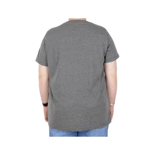 B�y�k Beden T-Shirt Bis Yaka Man Official 22192 Antramelanj