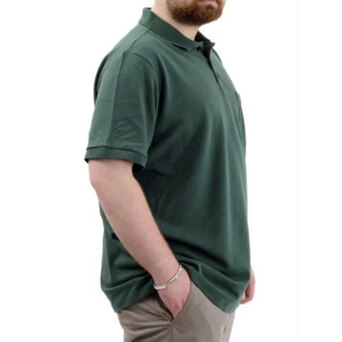 B�y�k Beden Erkek T-Shirt Polo Yaka Cepli Klasik 20550 Nefti