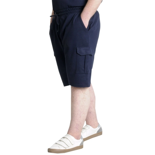 Mode XL B�y�k Beden Erkek �ort Kargo Cep WAFFLE 23500  Lacivert