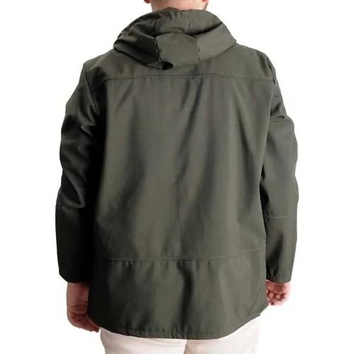 B�y�k Beden Erkek Kap��onlu Mont Waterproof Softshell 21235 Haki