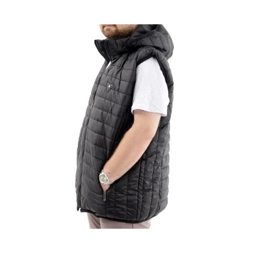 B�y�k Beden Yelek Kapitone Kap�onlu 22600 Siyah