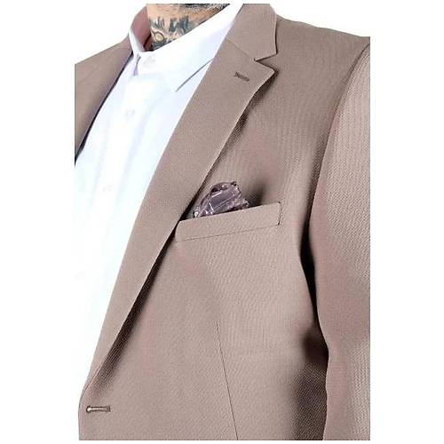 B�y�k Beden Erkek Mendi Blazer Ceket 26020 VIZON