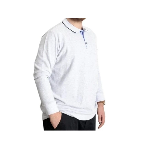 B�y�k Beden Erkek Sweat Polo Selanik Horse 23442 Karmelanj