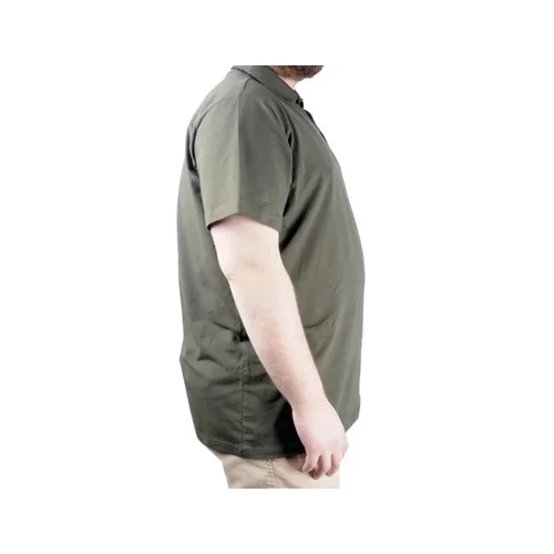B�y�k Beden T shirt Polo Likral� S�prem Nak�� 21554 Haki
