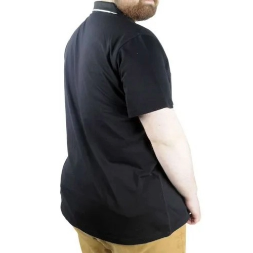 B�y�k Beden T Shirt Polo Likral� S�prem Cepli 21558 Siyah