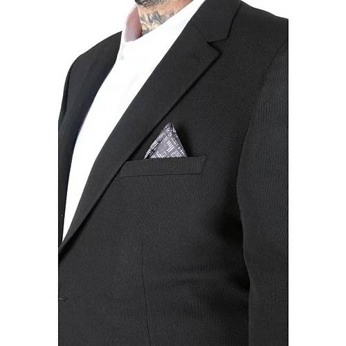 B�y�k Beden Erkek Mendi Blazer Ceket 26020 SIYAH