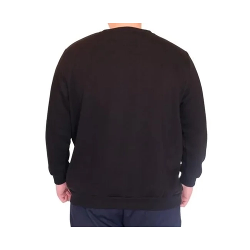 B�y�k Beden Sweatshirt Bisiklet Yaka 3 �plik 24561 Siyah