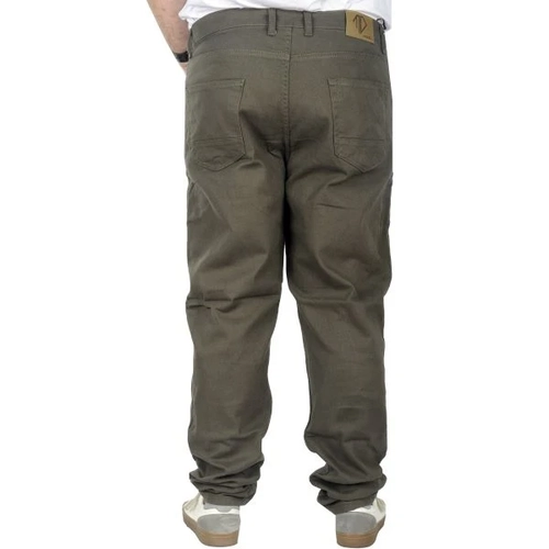 B�y�k Beden Erkek Gabardin Pantolon 5 Cep Do�a Classic 22920 Haki