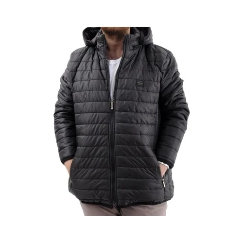 B�y�k Beden Mont Kapitone Kap�onlu 22602 Siyah