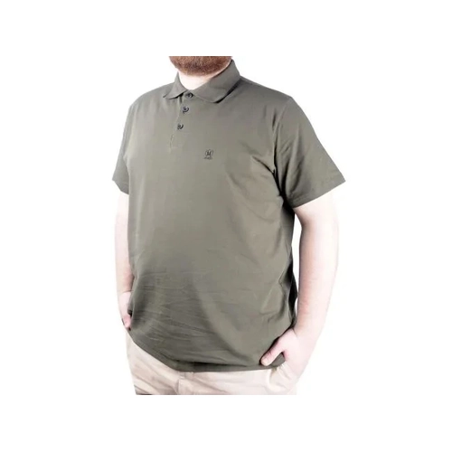B�y�k Beden T shirt Polo Likral� S�prem Nak�� 21554 Haki