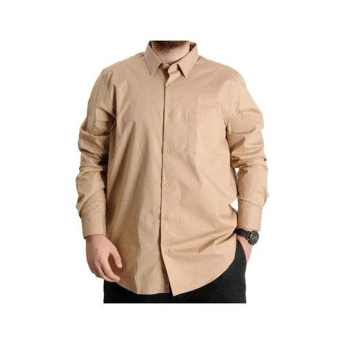 B�y�k Beden Erkek Ukol Cep Lycra Poplin 20350 Kahverengi