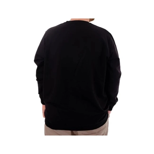 B�y�k Beden Erkek Sweat B�s Yaka U24174 Siyah