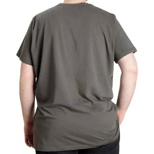 B�y�k Beden T-Shirt V Yaka Likral� 20150 Haki