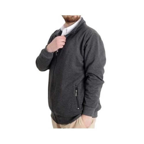 Buyuk Beden Erkek H�rka Fermuarl� Stell Dik Yaka 20571 Antramelanj