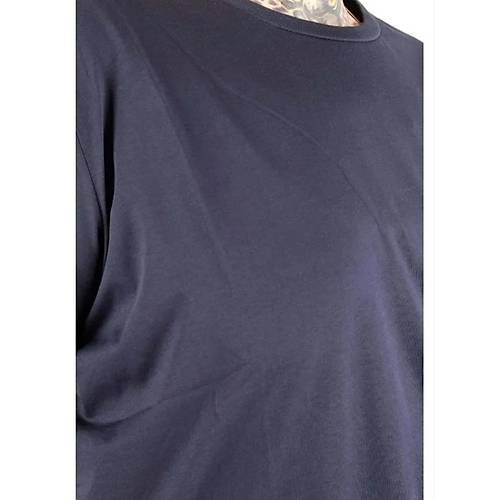B�y�k Beden Erkek T-shirt Basic 20031 Lacivert