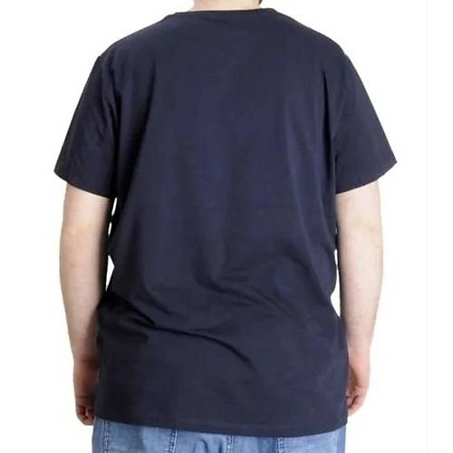 B�y�k Beden Likral� T-shirt Bisiklet Yaka 20149 Lacivert