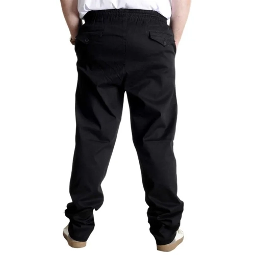 B�y�k Beden Pantolon Gabardin Kargo D�z Pa�a Jogger Do�a 21928 Siyah