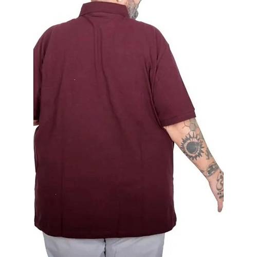 Battal Beden Erkek Tshirt Polo Yaka Nak��l� Klasik Pike 20553 M�rd�m