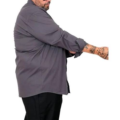 B�y�k Beden Erkek Klasik Cepli G�mlek Likral� 20350 F�me