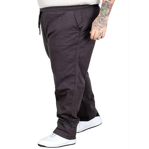 B�y�k Beden Erkek Keten Jogger Pantolon Milano 21913 ANTRASIT