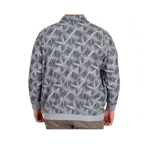 B�y�k Beden Erkek Sweat Desenli 24440 Grimelanj